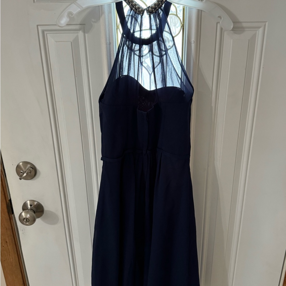 Elegant Navy Blue Dress